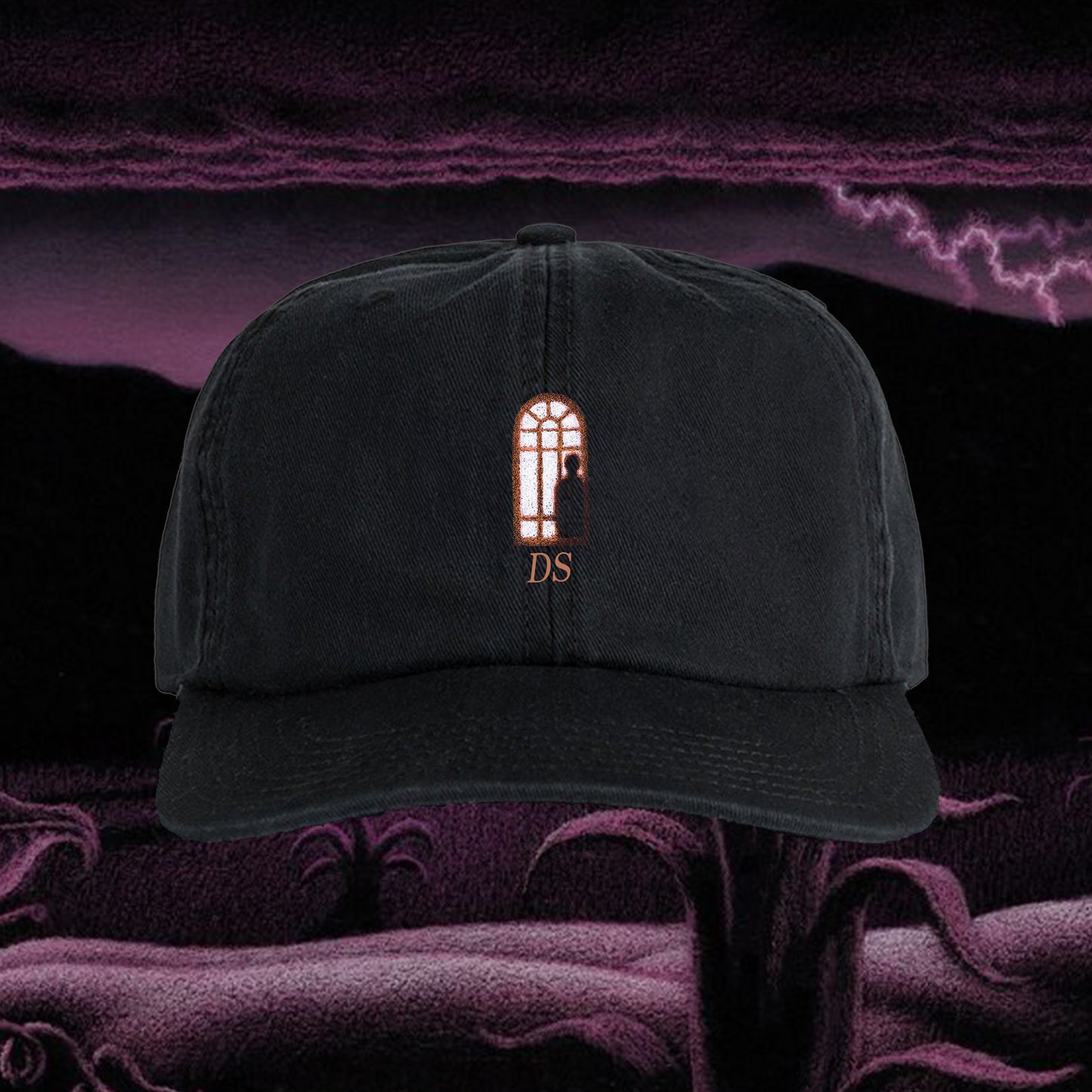 Figure in the Dark Baseball Cap