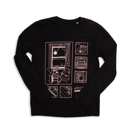 A Casa' Longsleeve (Black/Pink)