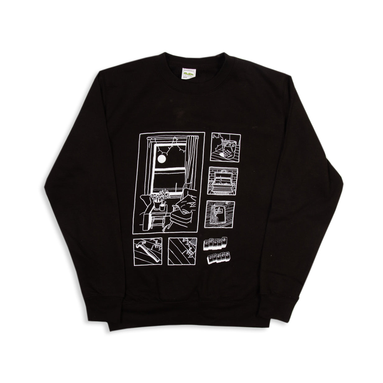 A Casa' Sweatshirt (Black/White)