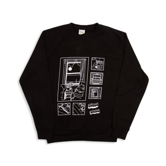 A Casa' Sweatshirt (Black/White)